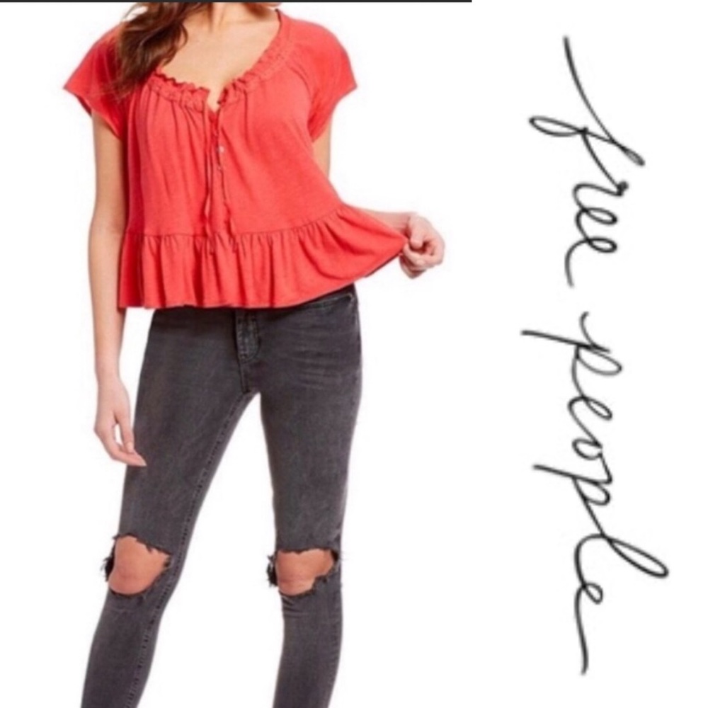 New! Free People Charlie Swing Tee Size XS